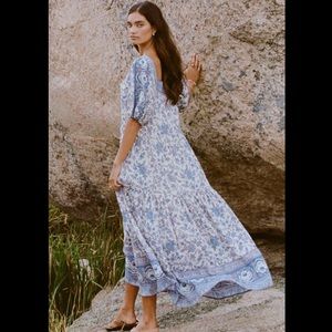 Spell folk song square neck gown